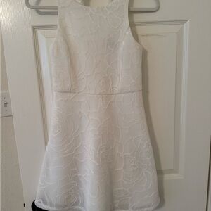 Zunie Ivory Floral Kids Dress